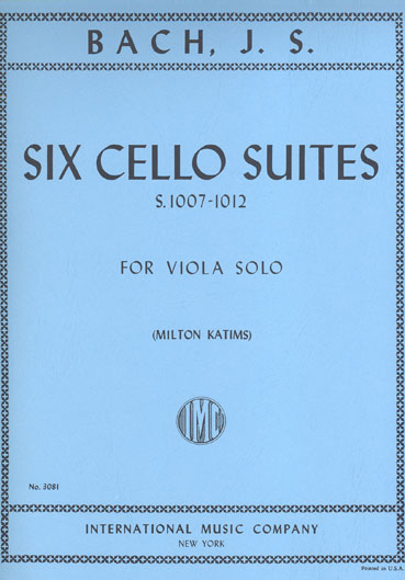 Bach - Suites for Solo Viola BWV 1007-1012 (INT)