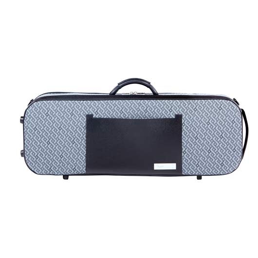 Bam Signature Stylus Violin Case - Grey Pattern