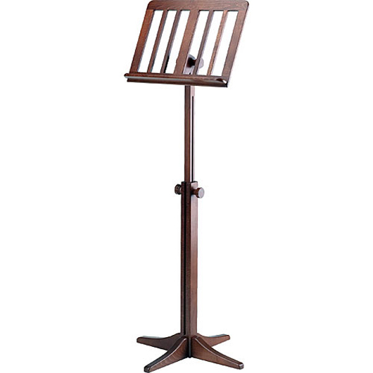 K&M Walnut Wooden Music Stand