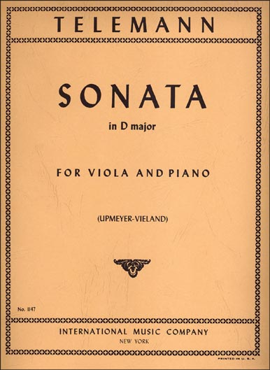 Telemann - Sonata for Viola and Piano in D major (INT)