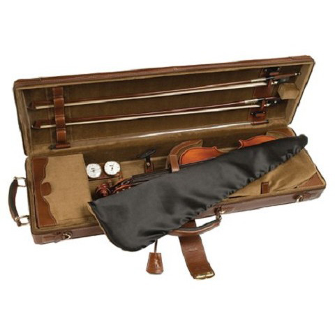 GL Leather Oblong Violin Case--Brown