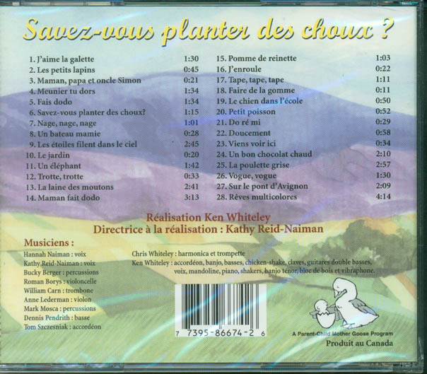 Savez-vous planter des choux? CD
