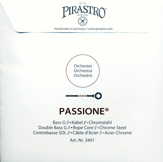 Pirastro Passione Bass G String - medium - 3/4