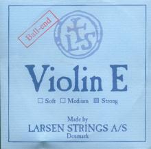 Larsen Violin Steel E String, Ball - strong - 4/4