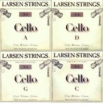 Larsen Fractional Cello Set (C and G Wire Core) - medium - 3/4
